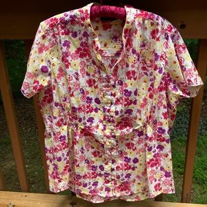 Lemon Grass floral blouse